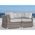 Elegant Wicker Outdoor Loveseat