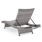 Crete Wicker Chaise Lounge, Set of 2