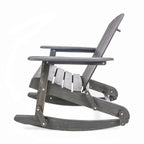 Echoes Outdoor Acacia Wood Adirondack Rocking Chair
