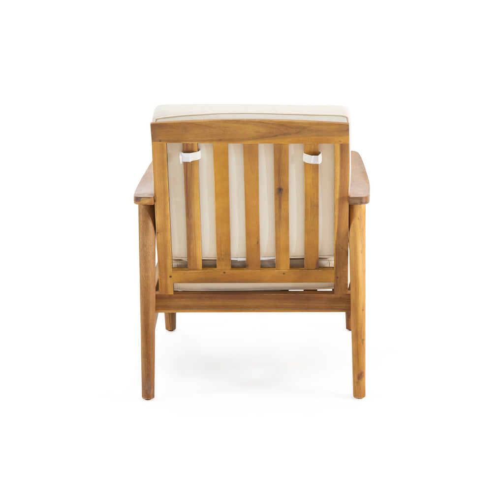 Ellsworth Outdoor Acacia Wood Club Chair