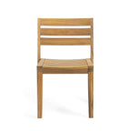 Solene Outdoor Acacia Wood Dining Chairs, Set of 2