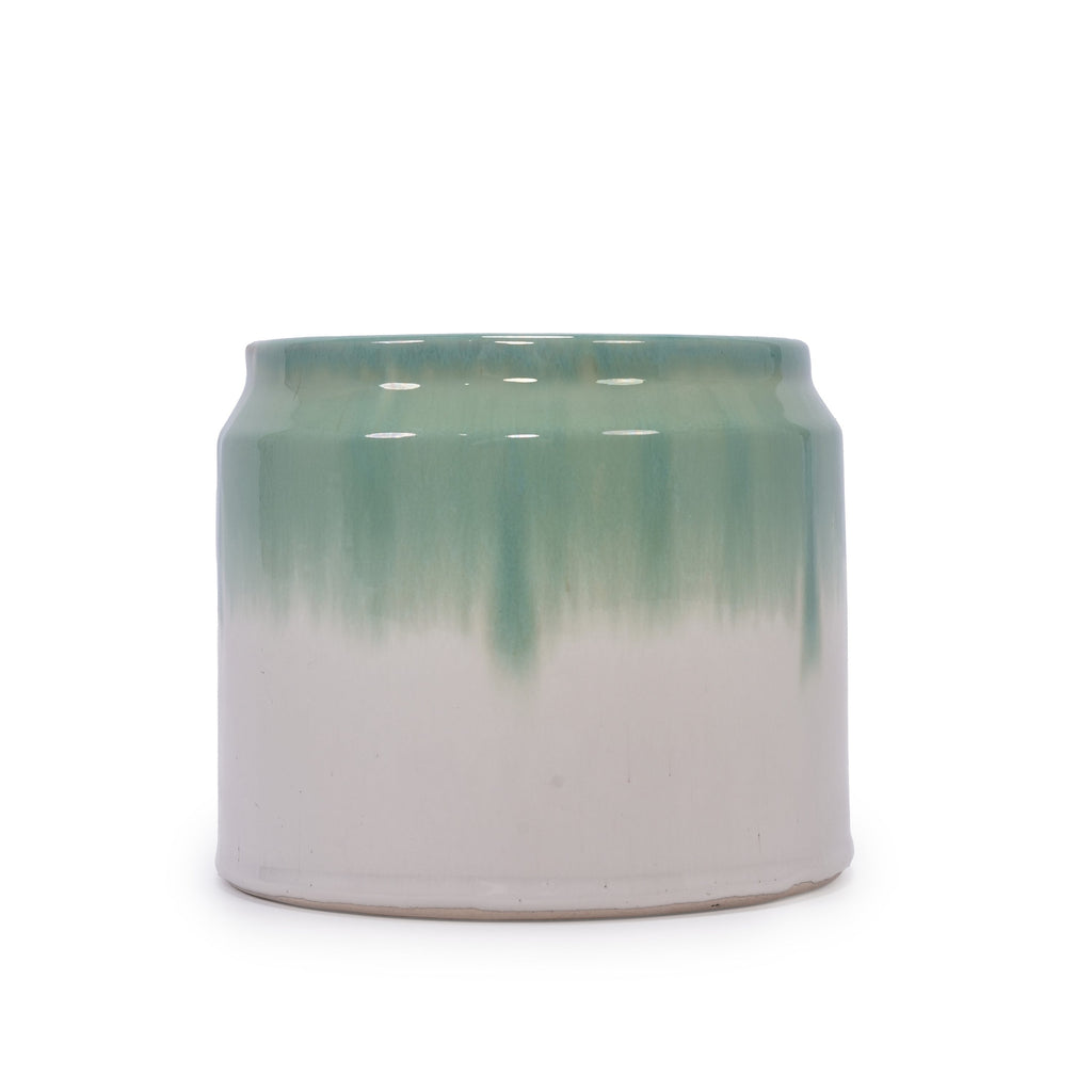 Rumi Blue Handmade Ceramic Planter, Set of 2