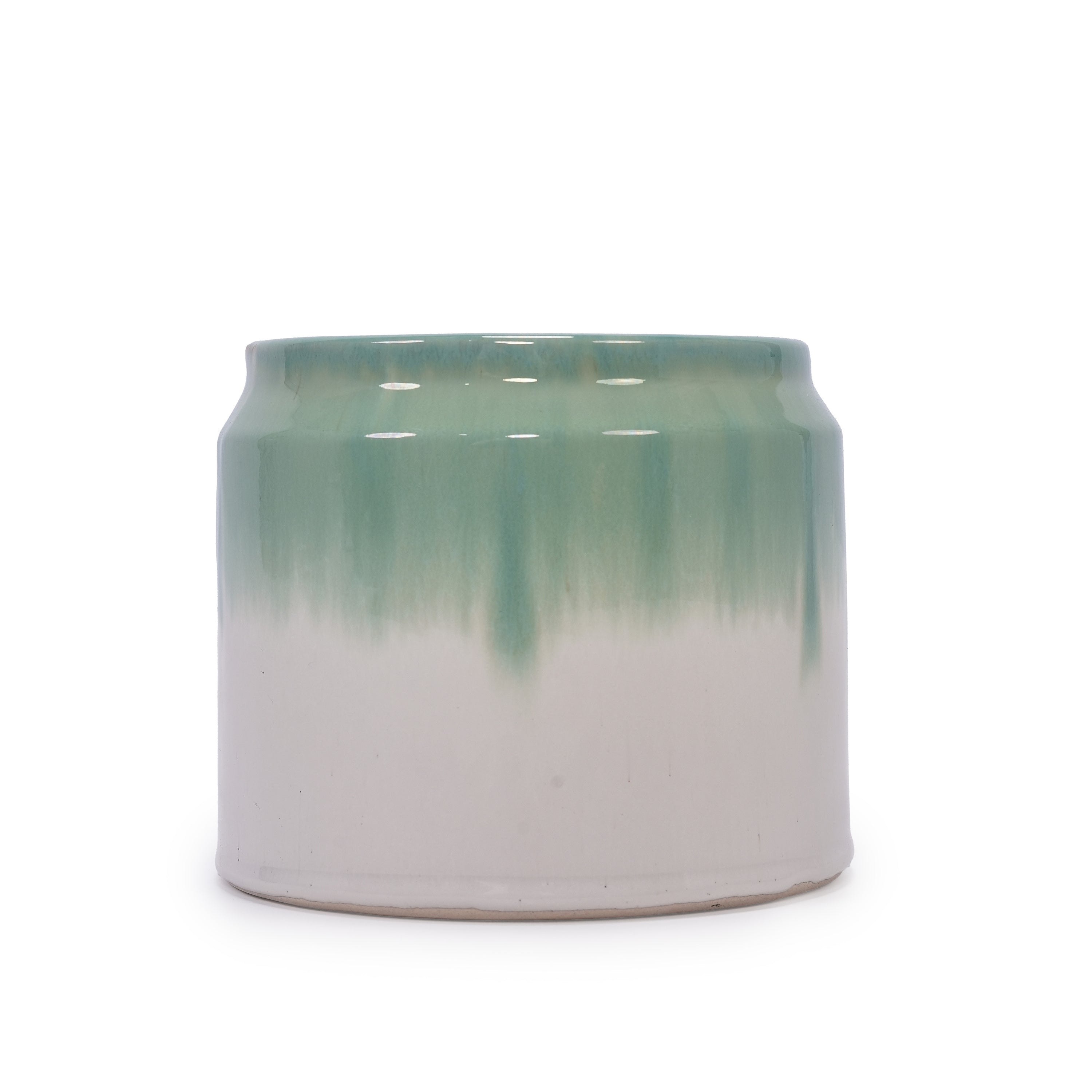 Rumi Blue Handmade Ceramic Planter, Set of 2