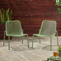 Kincaid Stackable Iron Chairs, Set of 2