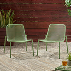 Kincaid Stackable Iron Chairs, Set of 2