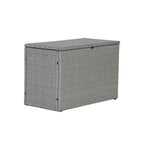 Nino Modern Minimalist Outdoor Faux Wicker Deck and Patio Storage Box