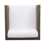 Oana Outdoor Acacia Wood Club Chair with Cushion