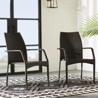 Mercer Outdoor Wicker Chairs, Set of 2