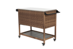 Outdoor Wicker Bar Cart