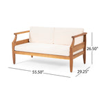 Aston 2 Piece Outdoor Patio Conversation Seating Set