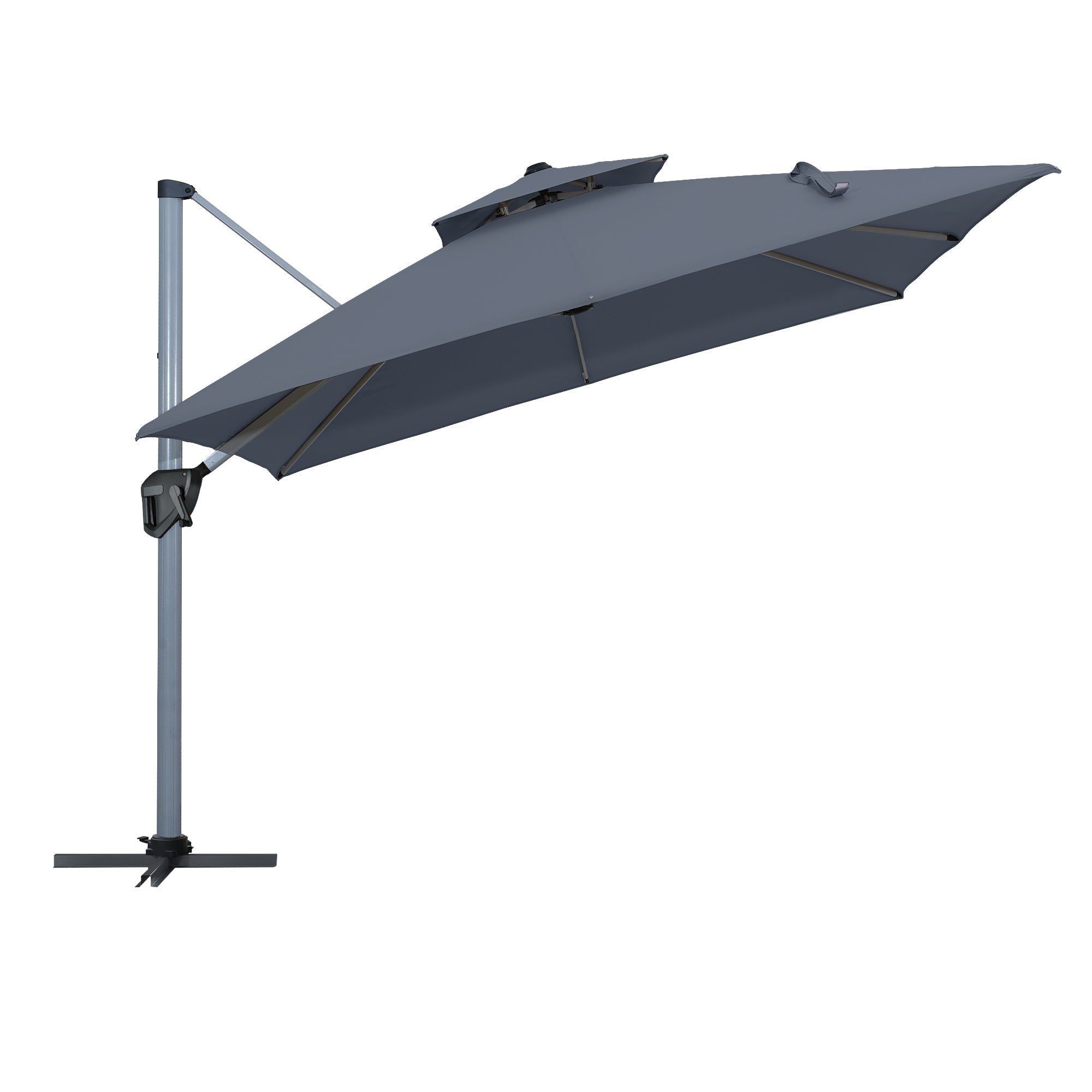 11' Outdoor Square Double Top Patio Umbrella, Base Not Included