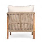 Calder Outdoor Lounge Chair with Woven Backrest