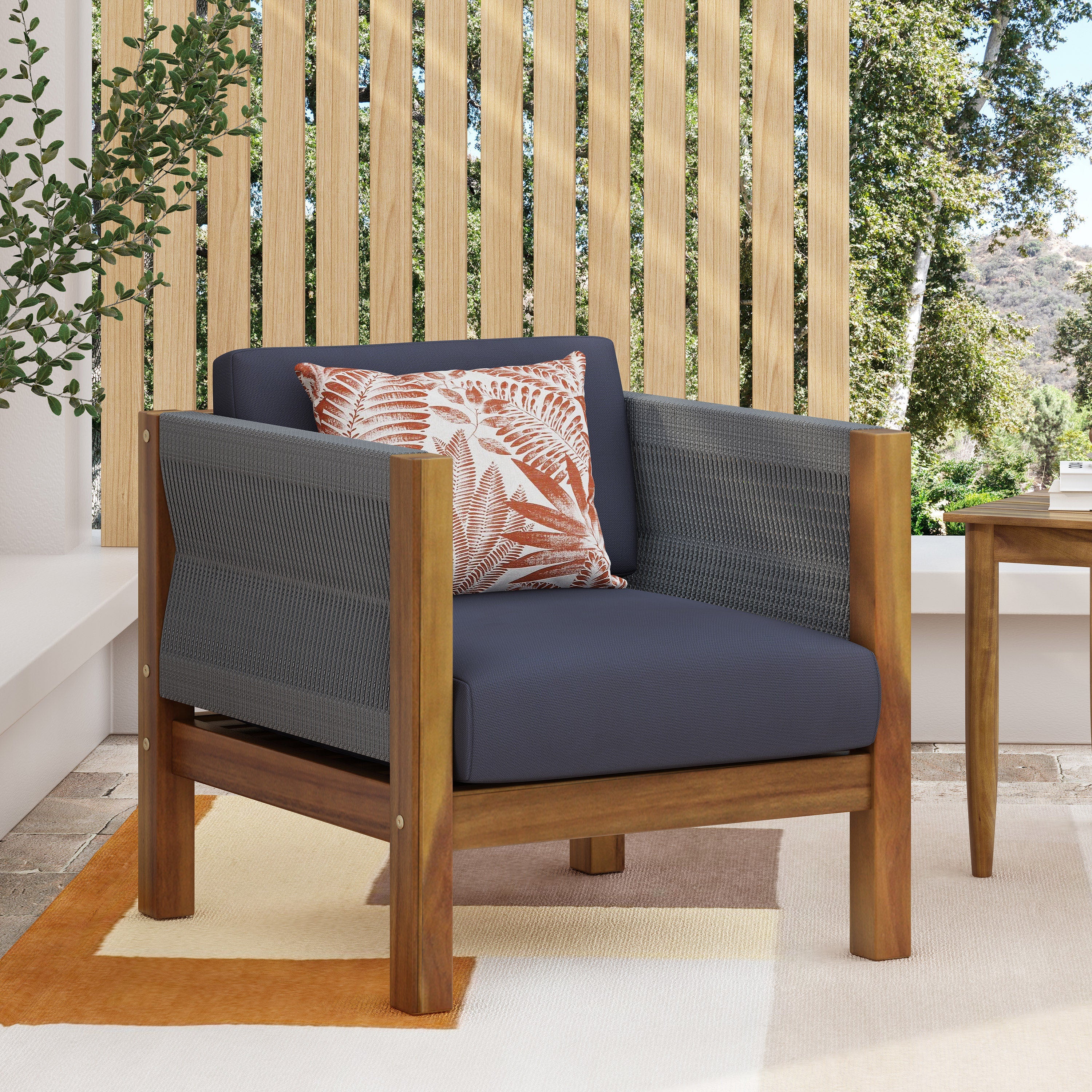 Laurel Outdoor Club Chairs, Set of 2
