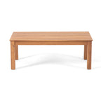 Brixton Outdoor Acacia Wood Loveseat and Coffee Table Set with Cushions