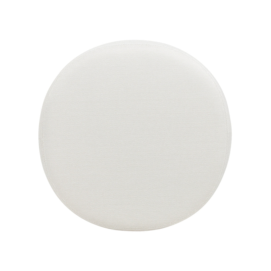 Willow Round Wicker & Upholstered Patio Ottoman
