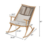 Modern Boho Outdoor Rocking Chair