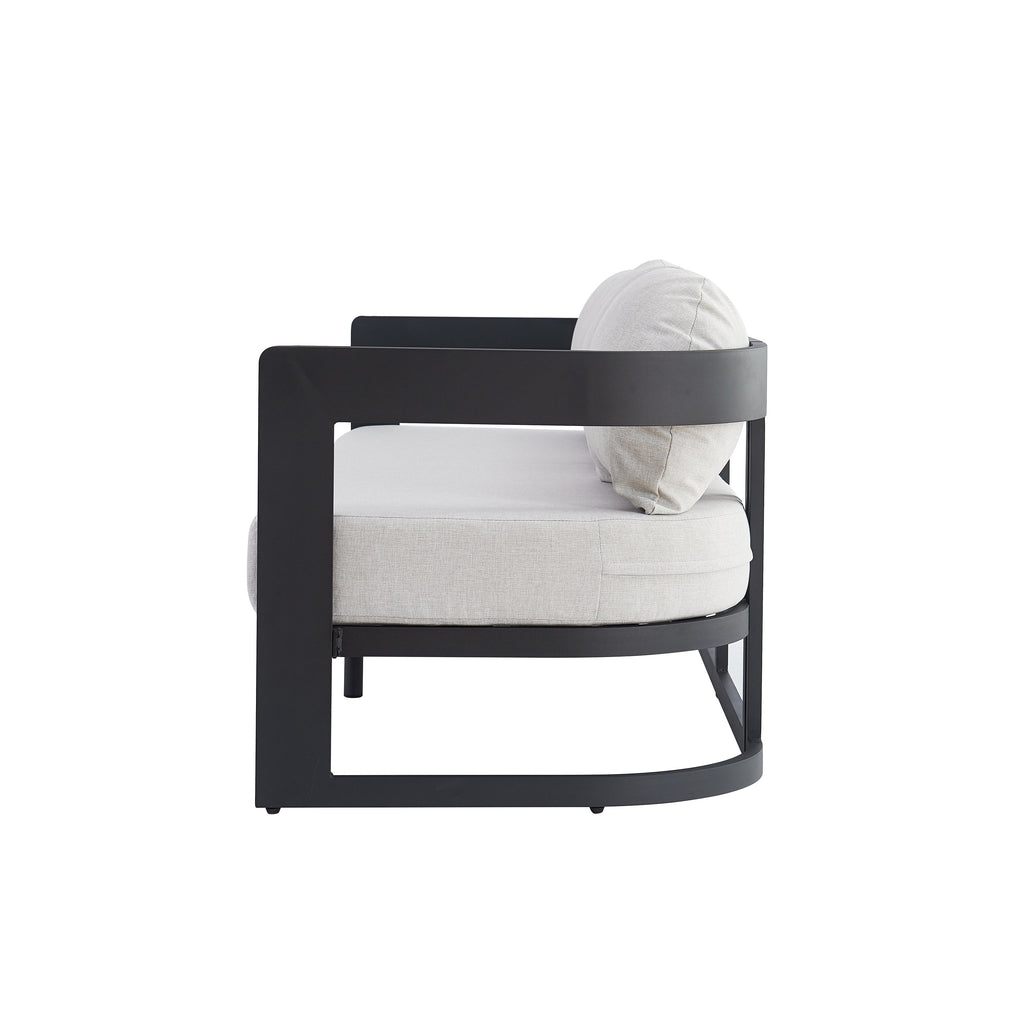 Elko Outdoor Patio Aluminum 3 Seater Sofa