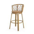Bohemia Outdoor Brown Wicker Bar Stools, Set of 2