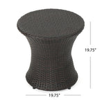 Thrive Hourglass Rattan Outdoor Side Table
