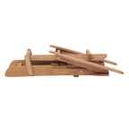 Outdoor Wooden Folding Adirondack Chair, Set of 2