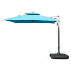 10'X10' Square Cantilever Umbrella with Center Pole, Base Not Included