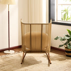 High Square Back Modern Outdoor Rocking Chair