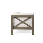 Brava Outdoor X-Back Corner Bench with Coffee Table