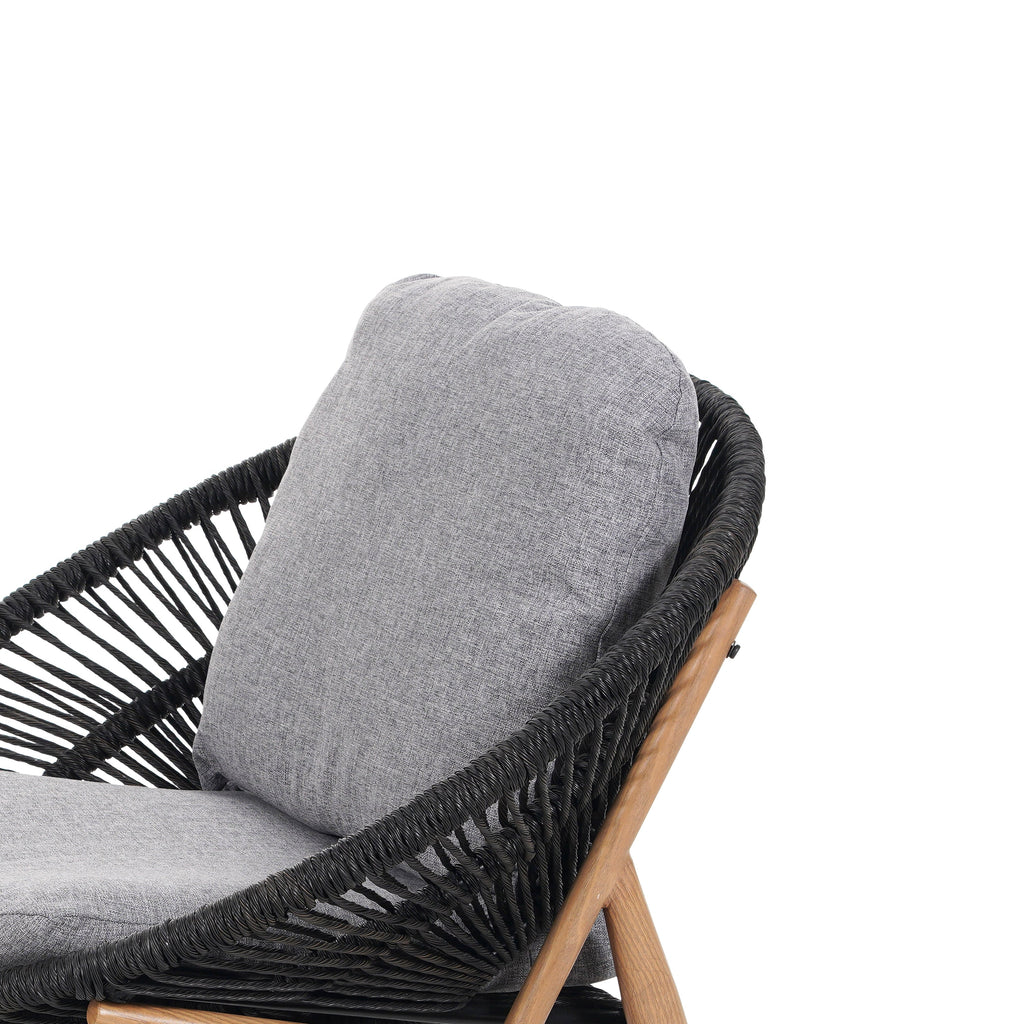 Cyril Outdoor Wicker Papasan Style Lounge Chair