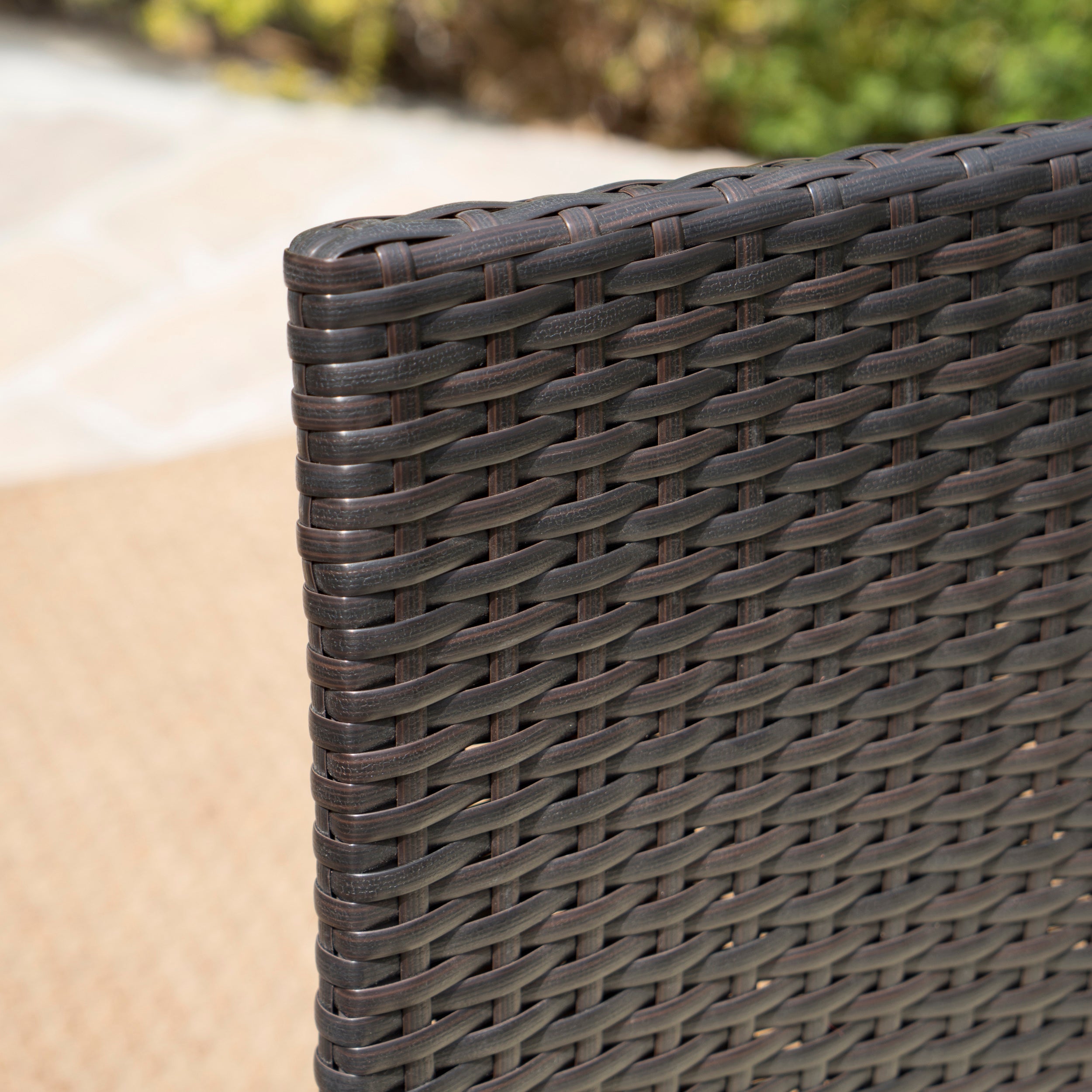 Cordoba Outdoor Wicker Dining Chairs, Set of 2