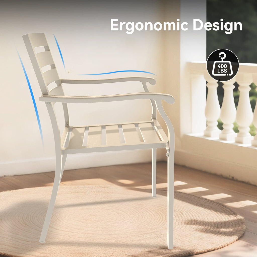Vireo lron Terrace Dining Chairs, Set of 2