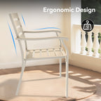 Vireo lron Terrace Dining Chairs, Set of 2