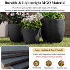 Lightweight Matte Textured Outdoor Planter