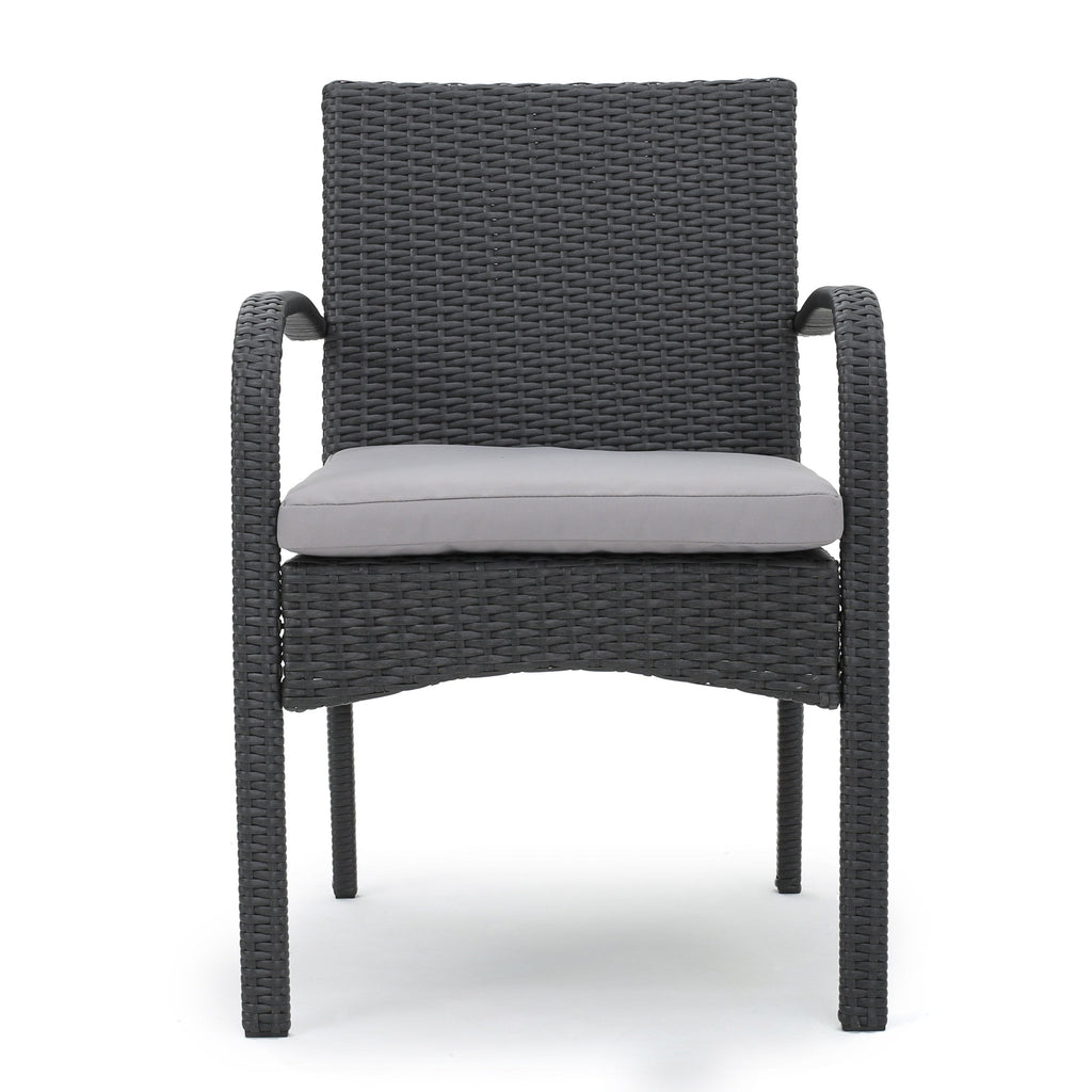 Cordoba Outdoor Wicker Dining Chairs, Set of 2