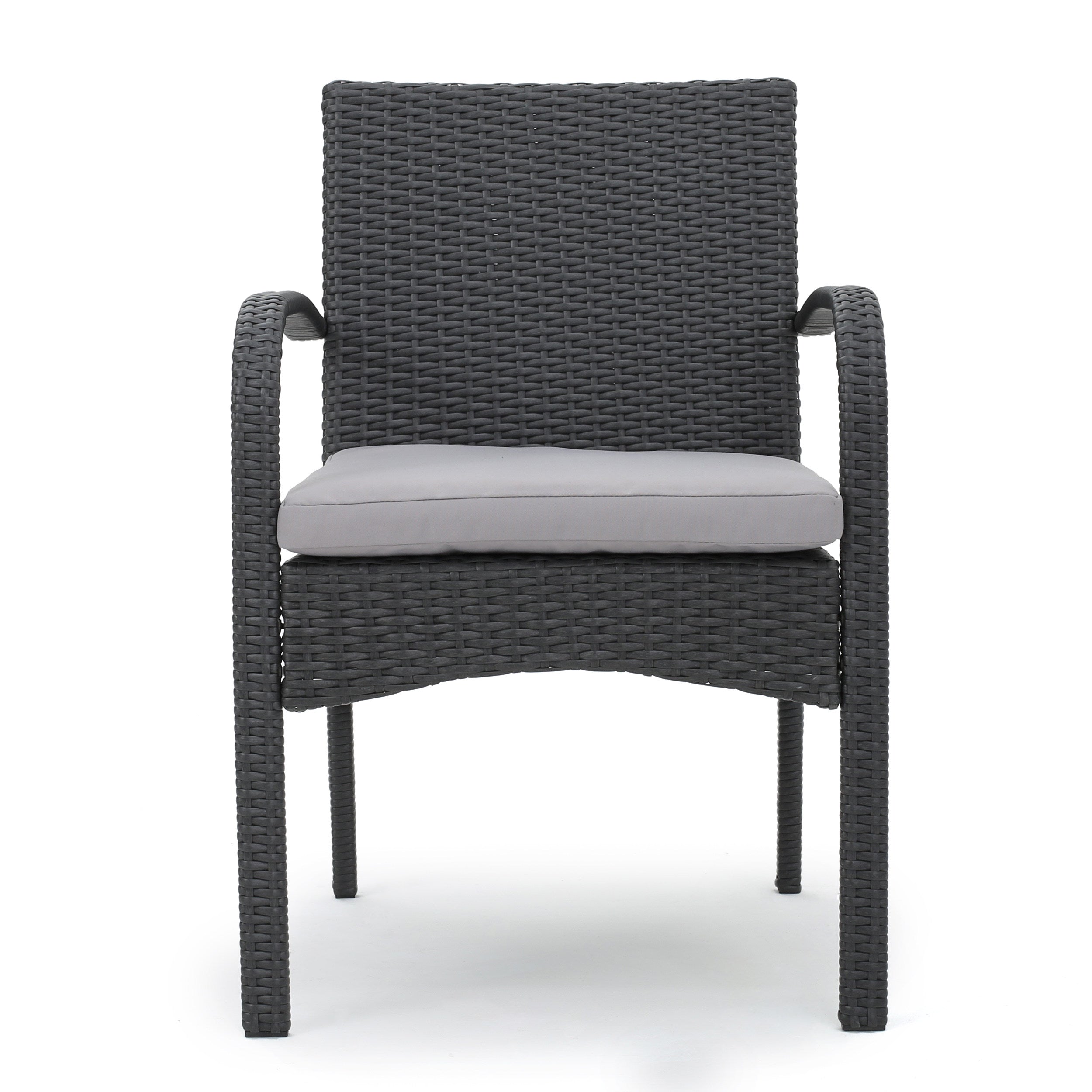 Cordoba Outdoor Wicker Dining Chairs, Set of 2