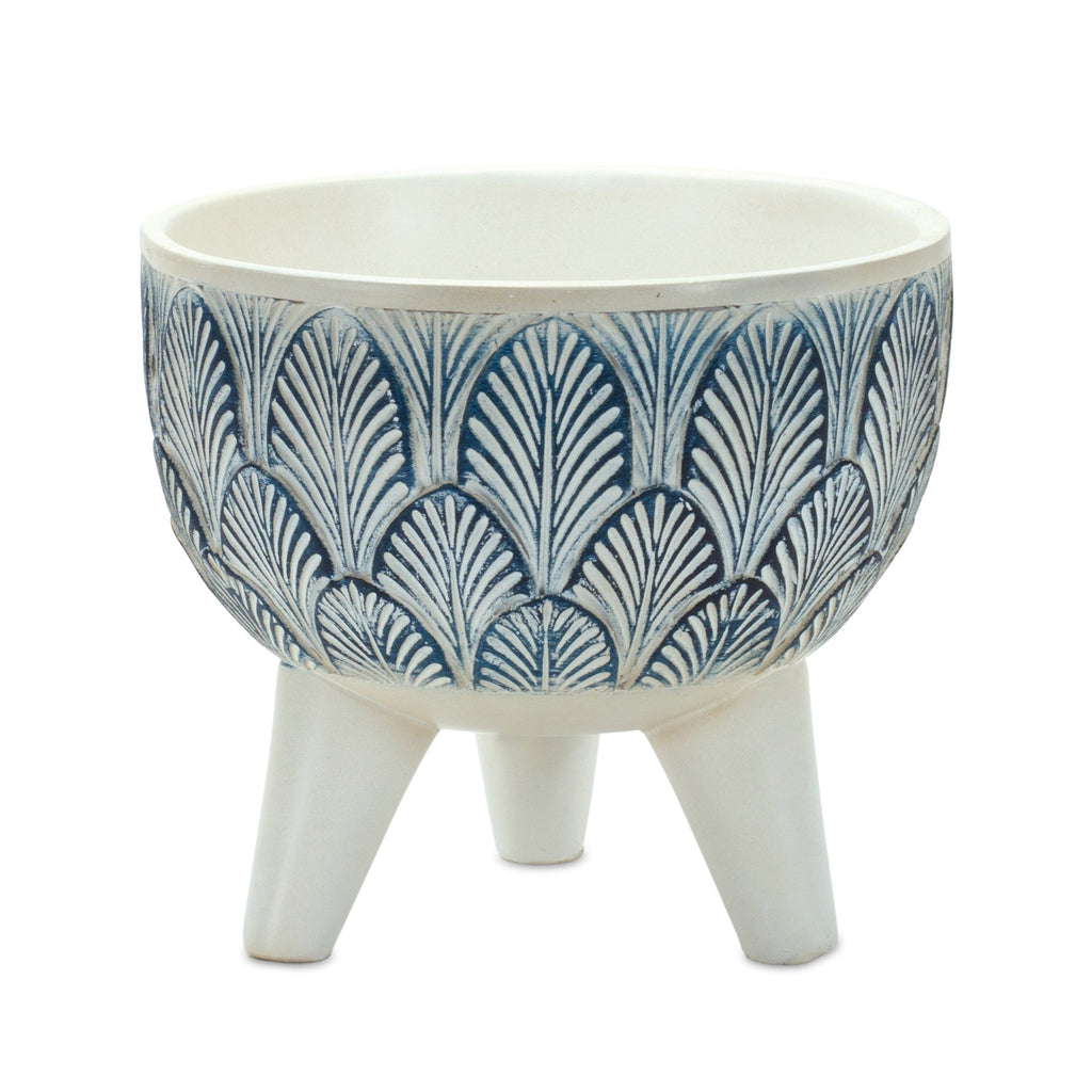 Geometric Leaf Planter with Legs, Set of 2