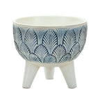 Geometric Leaf Planter with Legs, Set of 2