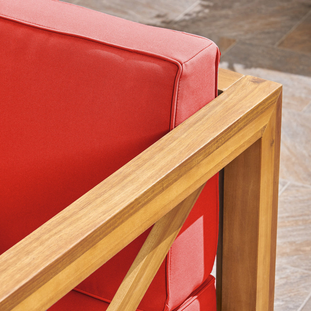 Brava Outdoor Club Chair with Water-Resistant Cushions