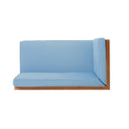 Brava Outdoor X-Back Corner Bench with Coffee Table