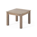 Brixton Outdoor Side Table with Slat Design and Acacia Wood Frame