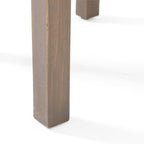 Brixton Outdoor Side Table with Slat Design and Acacia Wood Frame