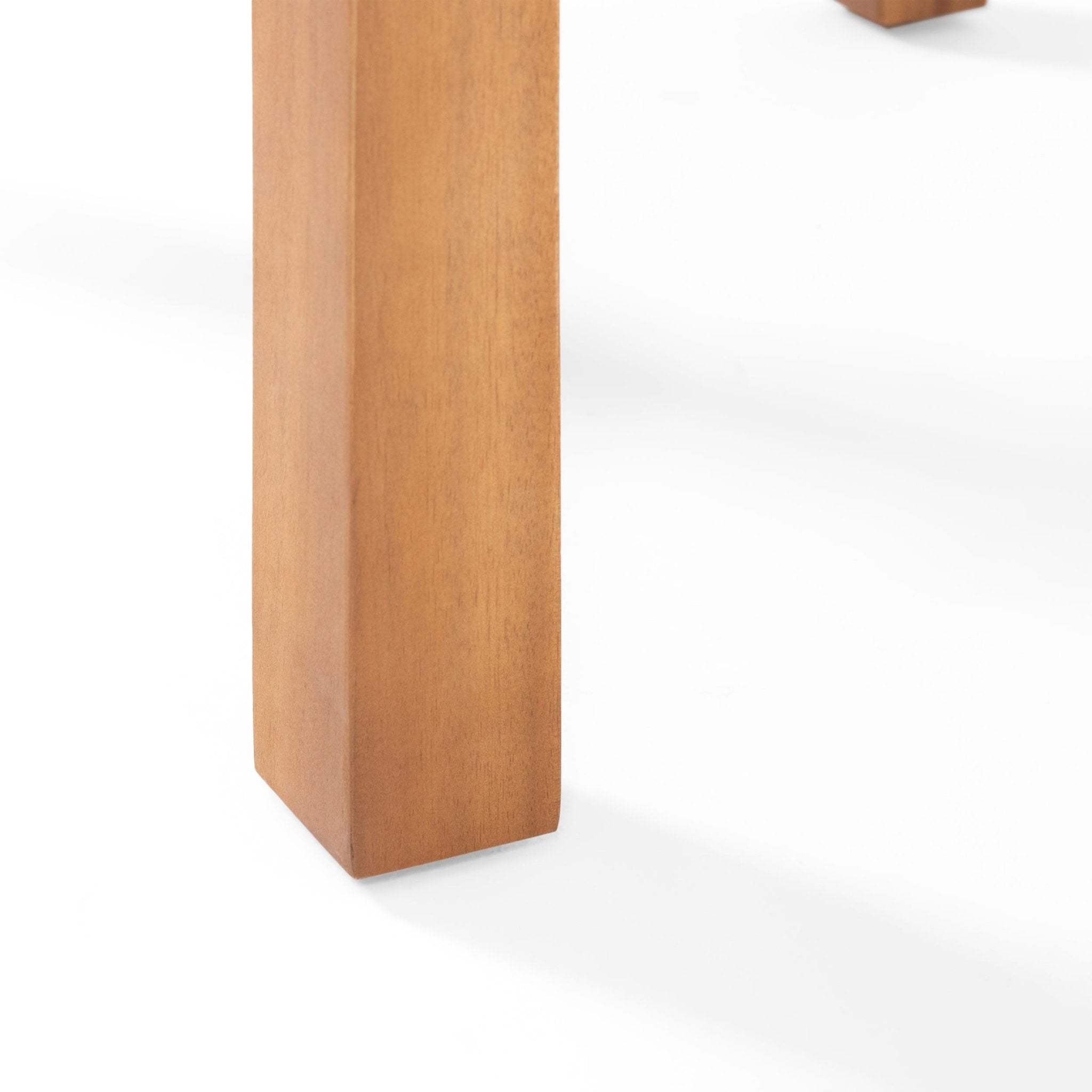 Brixton Outdoor Side Table with Slat Design and Acacia Wood Frame