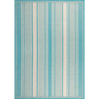 Haynes Modern Double Stripe Indoor/Outdoor Area Rug