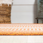Haynes Modern Double Stripe Indoor/Outdoor Area Rug