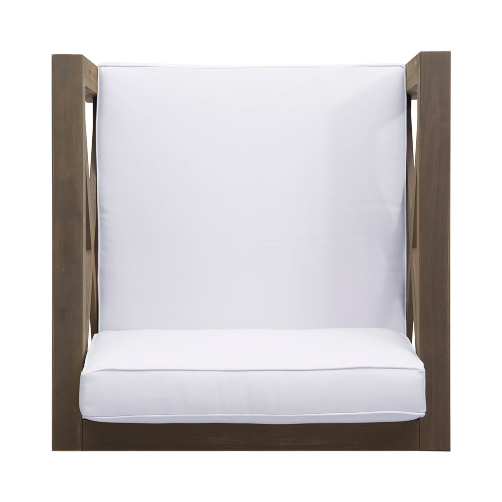 Brava Outdoor Club Chair with Water-Resistant Cushions