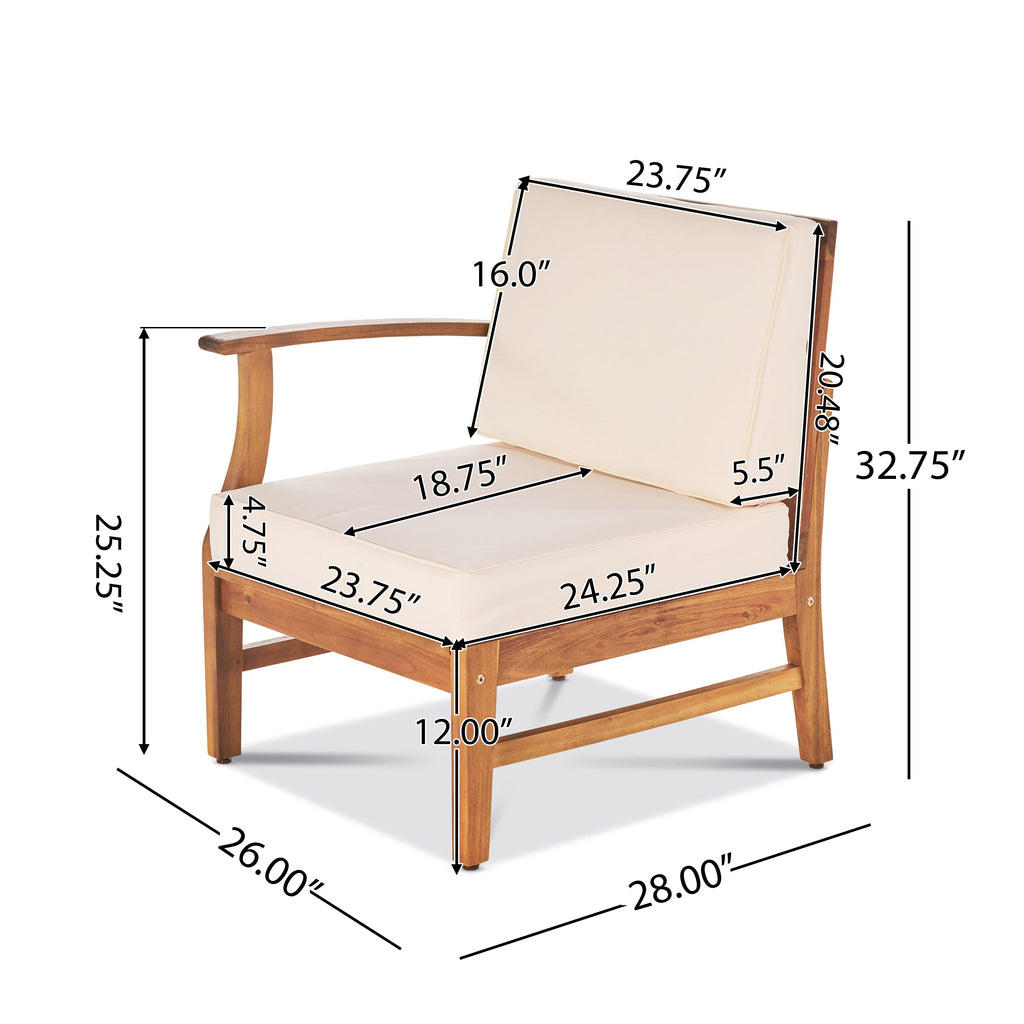 Perla Outdoor L-Shape Sectional Sofa
