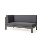 Brava Outdoor X-Back Corner Bench with Coffee Table