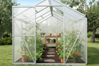 Outsunny 10'x6.25'x6.4' Walk-In Cold Frame Greenhouse Plant Growing Shelter