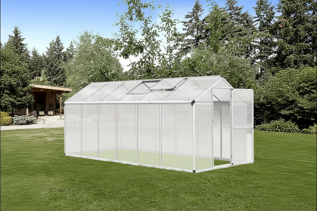 Outsunny 10'x6.25'x6.4' Walk-In Cold Frame Greenhouse Plant Growing Shelter