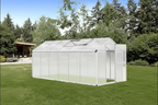 Outsunny 10'x6.25'x6.4' Walk-In Cold Frame Greenhouse Plant Growing Shelter