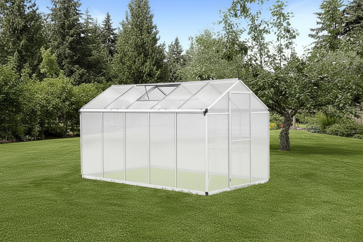 Outsunny 10'x6.25'x6.4' Walk-In Cold Frame Greenhouse Plant Growing Shelter
